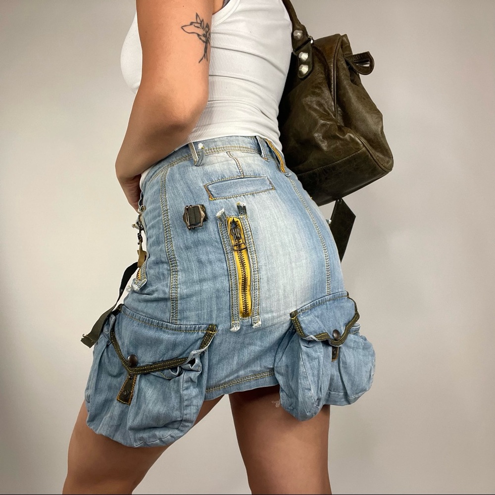 Ed Hardy denim skirt